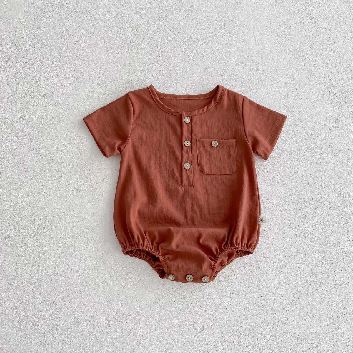 -ベビーロンパース 半袖シャツボディスーツ 2カラー【mh0004478】 - mamahalo shop - 半袖ロンパース -  べビー服 - 子供服 - 男の子 - 女の子