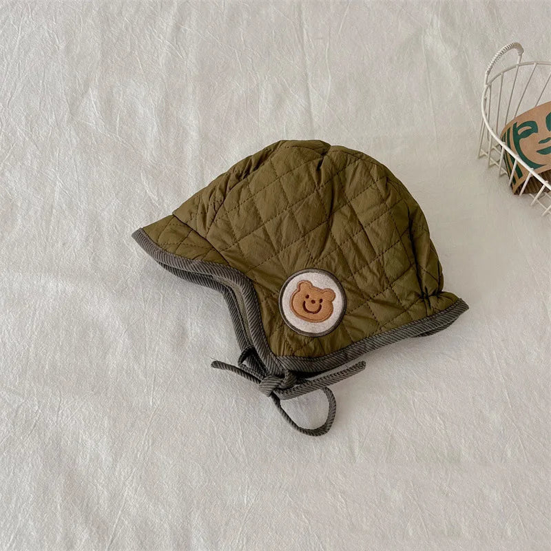 -ベビー帽子 耳当て付き帽子 防寒キャップ 裏フリース ボーイズ 男の子 子供服 - mamahalo shop - ベビー用帽子 -  べビー服 - 子供服 - 男の子 - 女の子