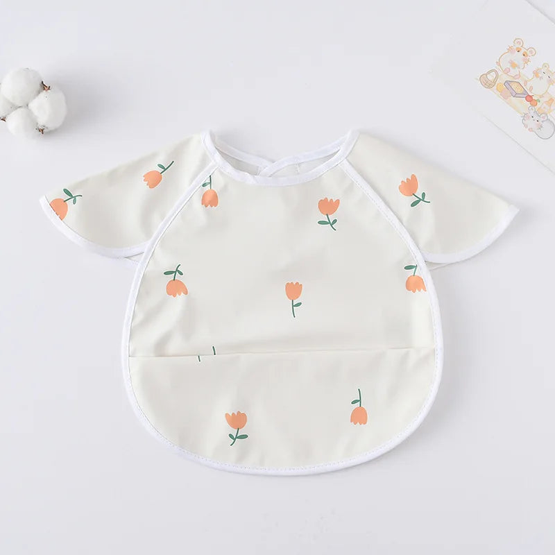 -お食事エプロン ポケットスタイ 離乳食 半袖ビブ 防水エプロン - mamahalo shop - お食事エプロン -  べビー服 - 子供服 - 男の子 - 女の子