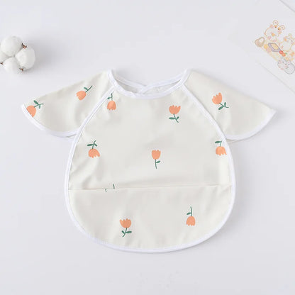 -お食事エプロン ポケットスタイ 離乳食 半袖ビブ 防水エプロン - mamahalo shop - お食事エプロン -  べビー服 - 子供服 - 男の子 - 女の子