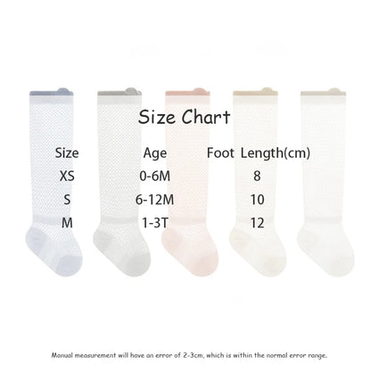 -ベビーソックス 靴下3足セット メッシュハイソックス【mh0004657】 - mamahalo shop - ベビー用靴下・タイツ -  べビー服 - 子供服 - 男の子 - 女の子