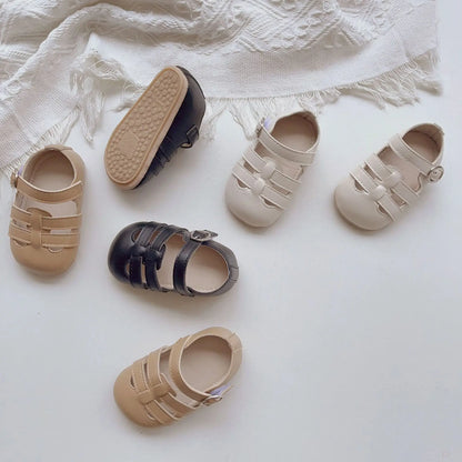 -ベビーシューズ ストラップシューズ フラットシューズ ファーストシューズ グラディエーターサンダル 室内ばき 靴【mh0005364】 - mamahalo shop - ベビー用靴 -  べビー服 - 子供服 - 男の子 - 女の子