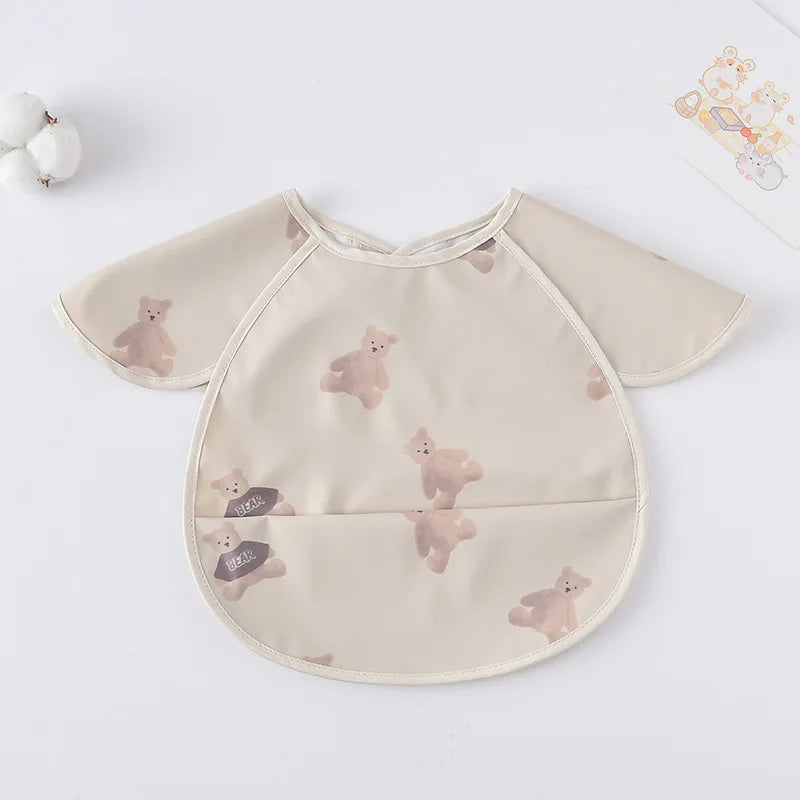 -お食事エプロン ポケットスタイ 離乳食 半袖ビブ 防水エプロン - mamahalo shop - お食事エプロン -  べビー服 - 子供服 - 男の子 - 女の子