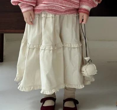 -キッズスカート フラワー花柄プリント/無地フリルスカート【mh0007366】 - mamahalo shop - スカート -  べビー服 - 子供服 - 男の子 - 女の子