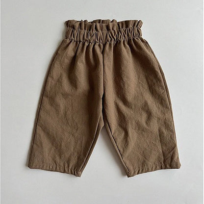 -ベビーパンツ ルーズロングパンツ クロップドパンツ 無地/チェック 3カラー【mh0006097】 - mamahalo shop - ロングパンツ・スウェットパンツ -  べビー服 - 子供服 - 男の子 - 女の子