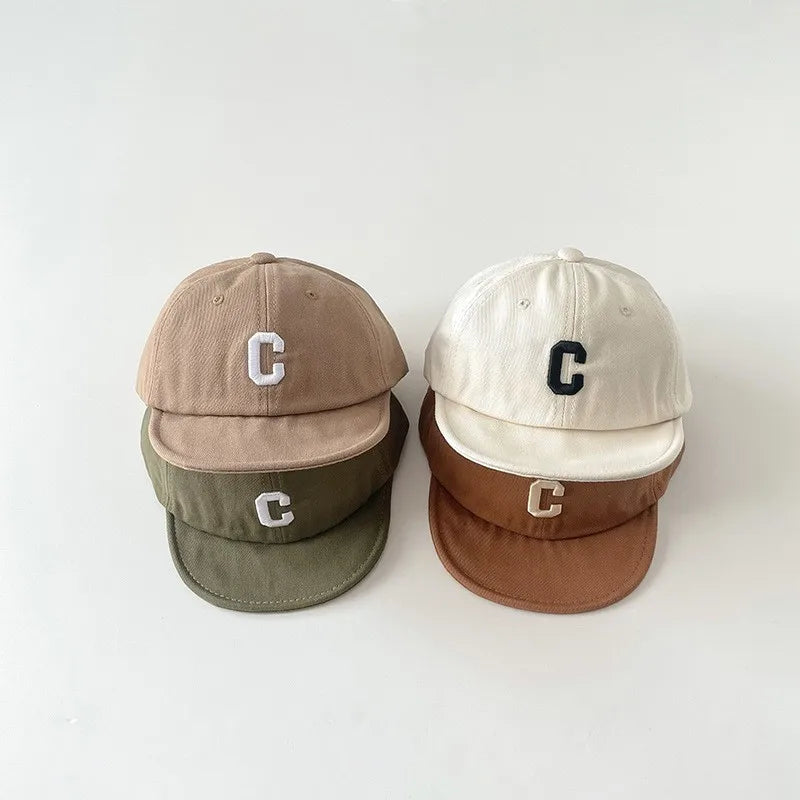 -ベビーキッズ帽子 キャップ 野球帽 ソフトブリム レターロゴワッペン サマーキャップ【mh0006328】 - mamahalo shop - ベビー用帽子 -  べビー服 - 子供服 - 男の子 - 女の子