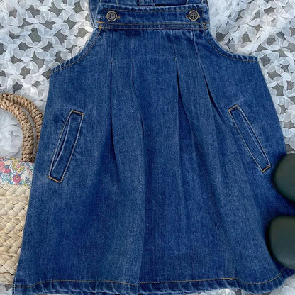 -# キッズ フラワー 刺繍 エプロン ワンピース【mh0003521】 - mamahalo shop - 長袖ワンピース -  べビー服 - 子供服 - 男の子 - 女の子