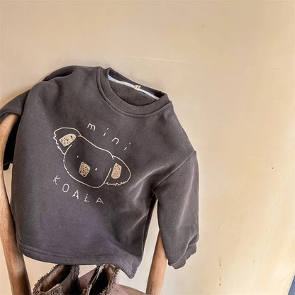 -キッズ コアラ 裏起毛 スウェット プルオーバー トップス - mamahalo shop - トレーナー・フーディ -  べビー服 - 子供服 - 男の子 - 女の子