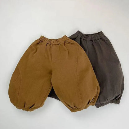 -キッズパンツ ワイドルーズバルーンハーレムパンツ 2カラー【mh0007234】 - mamahalo shop - ロングパンツ・スウェットパンツ -  べビー服 - 子供服 - 男の子 - 女の子