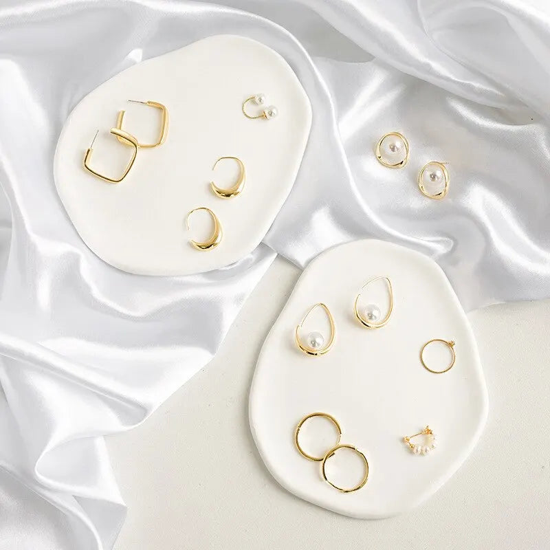 -変形石膏プレート パレット アクセサリー収納 テーブル小物置き 撮影小物【mh0004318】 - mamahalo shop - トレー・小物入れ -  べビー服 - 子供服 - 男の子 - 女の子