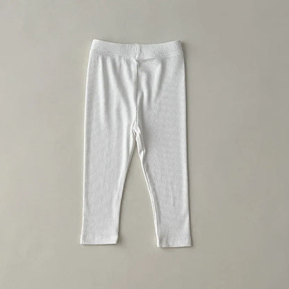 -キッズレギンス 無地 ボーダー レギンスパンツ シンプルベーシック 7カラー - mamahalo shop - レギンスパンツ -  べビー服 - 子供服 - 男の子 - 女の子
