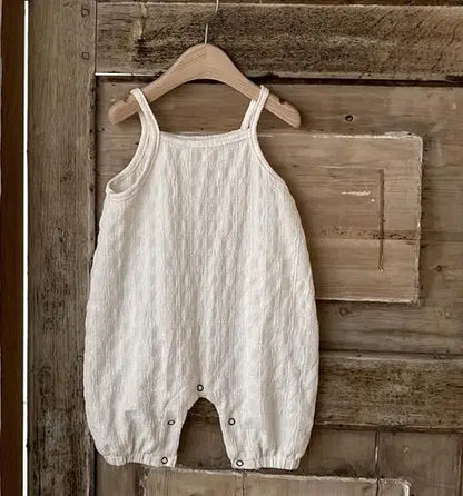 -ベビーサロペット キャミソールジャンプスーツ ロンパース シンプルベーシック 2カラー【mh0005403】 - mamahalo shop - サロペットパンツ・サスペンダーパンツ -  べビー服 - 子供服 - 男の子 - 女の子