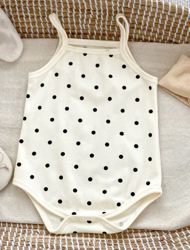 -ベビーロンパース キャミソールボディスーツ ラビットうさぎマッシュルームきのこ水玉ドットプリント【mh0005348】 - mamahalo shop - ノースリーブロンパース -  べビー服 - 子供服 - 男の子 - 女の子