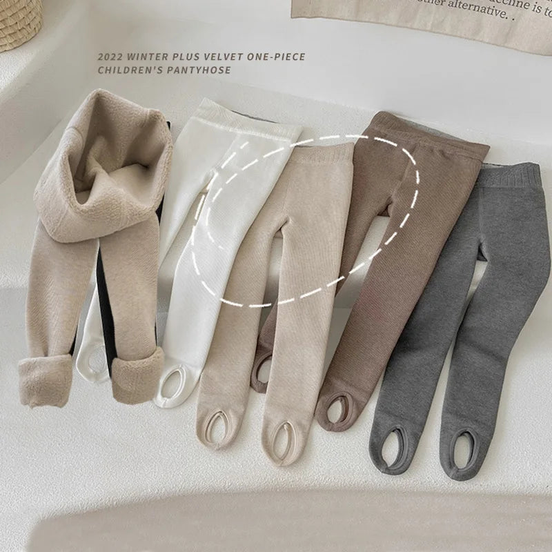 -キッズタイツ トレンカ レギンス 裏起毛 防寒 - mamahalo shop - ベビー用靴下・タイツ -  べビー服 - 子供服 - 男の子 - 女の子