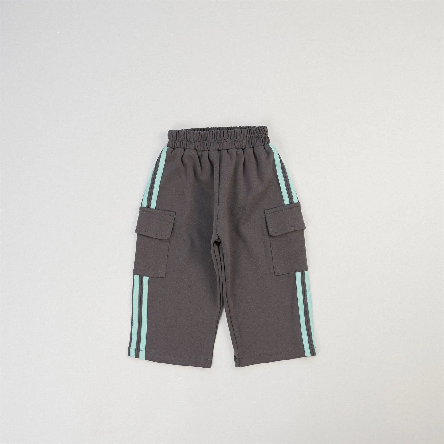 -キッズパンツ サイドラインスウェットカーゴパンツ スポーツパンツ 8カラー - mamahalo shop - ロングパンツ・スウェットパンツ -  べビー服 - 子供服 - 男の子 - 女の子