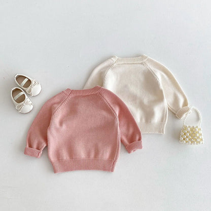 -キッズトップス ニットセーター シンプルベーシック 2カラー - mamahalo shop - ニット・セーター -  べビー服 - 子供服 - 男の子 - 女の子