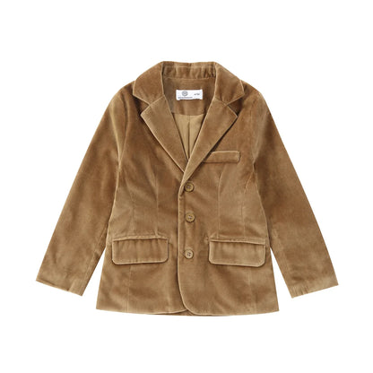 -ベビーキッズジュニア フラワー花柄 長袖ワンピース 長袖ロンパース ジャケット カシュクールニットセーター ポロシャツ サスペンダーパンツ ロングパンツ リンクコーデ お出かけ 兄弟姉妹 お揃いコーデ - mamahalo shop - 長袖ロンパース -  べビー服 - 子供服 - 男の子 - 女の子