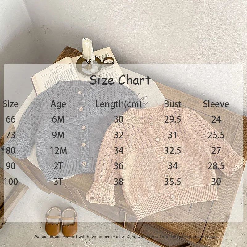 -ベビーカーディガン ニットセータートップス カーキ/グレー/2カラー - mamahalo shop - カーディガン・パーカー -  べビー服 - 子供服 - 男の子 - 女の子