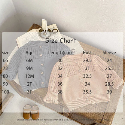 -ベビーカーディガン ニットセータートップス カーキ/グレー/2カラー - mamahalo shop - カーディガン・パーカー -  べビー服 - 子供服 - 男の子 - 女の子