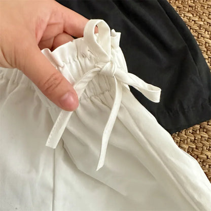 -キッズパンツ ハイウエスト ショートパンツ 2カラー【mh0005304】 - mamahalo shop - ハーフパンツ・ショートパンツ -  べビー服 - 子供服 - 男の子 - 女の子