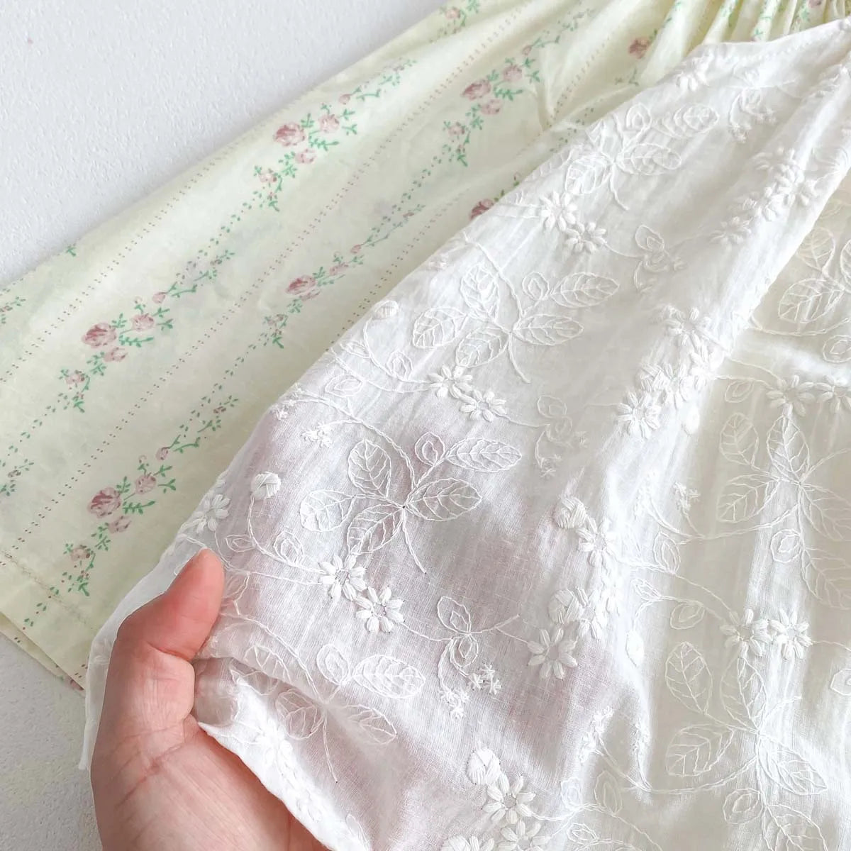 -キッズワンピース キャミソールサマードレス 無地レース/フラワー小花柄プリント【mh0005435】 - mamahalo shop - ノースリーブワンピース -  べビー服 - 子供服 - 男の子 - 女の子