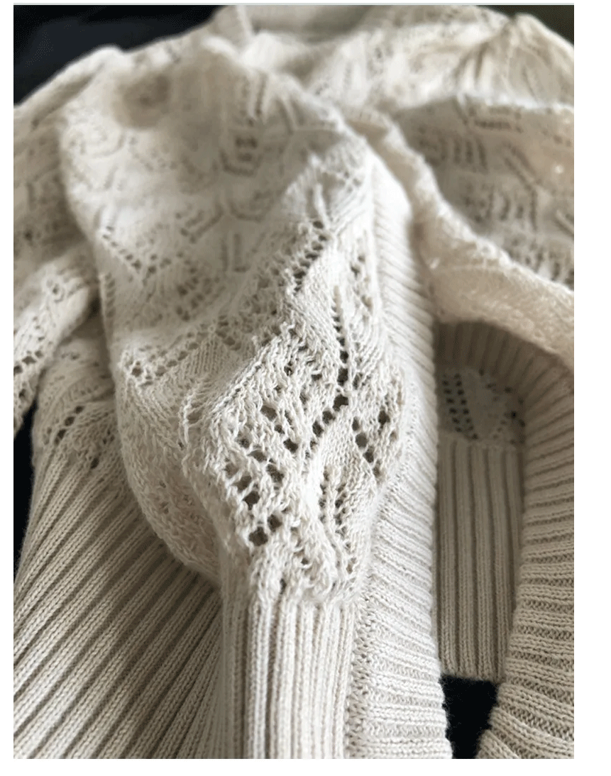 -キッズカーディガン サマーニット レースニットジャケット 冷房対策 2カラー【mh0005197】 - mamahalo shop - カーディガン・パーカー -  べビー服 - 子供服 - 男の子 - 女の子