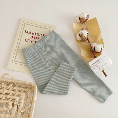 -ベビーパンツ リブレギンスパンツ シンプルベーシック 7カラー【mh0004247】 - mamahalo shop - レギンスパンツ -  べビー服 - 子供服 - 男の子 - 女の子