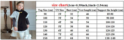 -キッズベスト ファーフリースパッチワーク レース チャイナドレス - mamahalo shop - ベスト -  べビー服 - 子供服 - 男の子 - 女の子