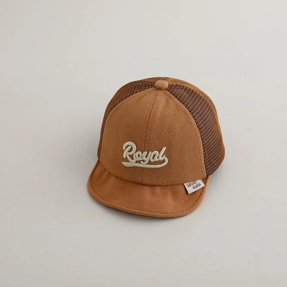 -ベビー帽子 メッシュキャップ 野球帽 レターロゴ刺繍 サマーハット【mh0005593】 - mamahalo shop - ベビー用帽子 -  べビー服 - 子供服 - 男の子 - 女の子