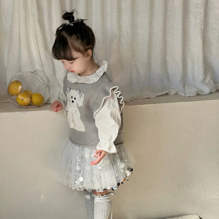 キッズスカート スパンコールチュチュチュールパーティドレススカート - mamahalo shop - スカート -  べビー服 - 子供服 - 男の子 - 女の子