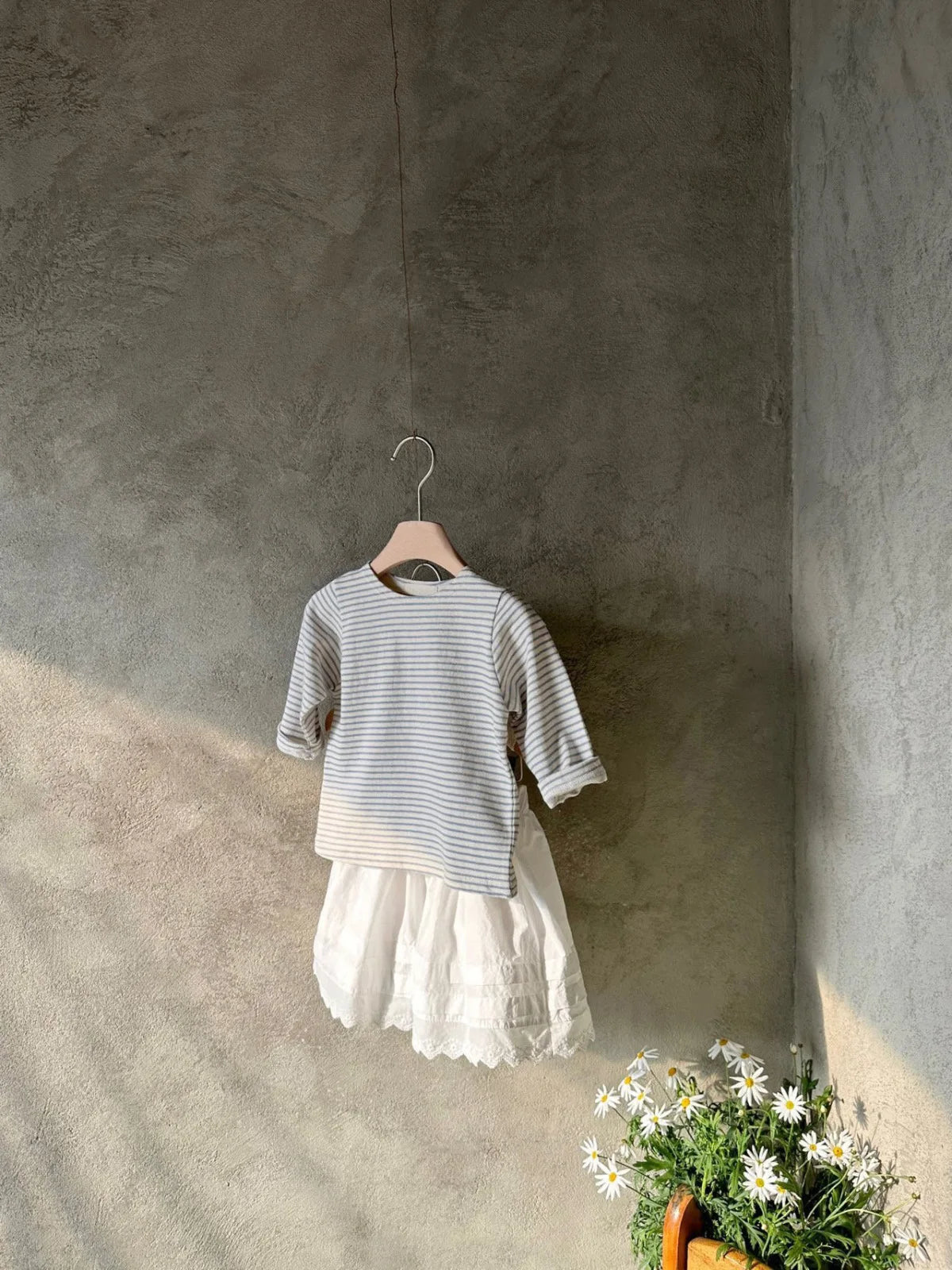 -ベビートップス ボーダー長袖シンプルTシャツ 2カラー - mamahalo shop - 長袖Tシャツ -  べビー服 - 子供服 - 男の子 - 女の子