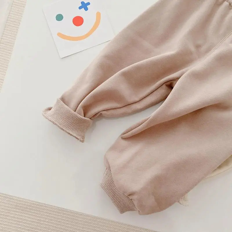 -ベビーセットアップ 2点セット 長袖Tシャツ+ロングパンツ パジャマ ベアくまプリント 2カラー - mamahalo shop - 長袖セットアップ -  べビー服 - 子供服 - 男の子 - 女の子