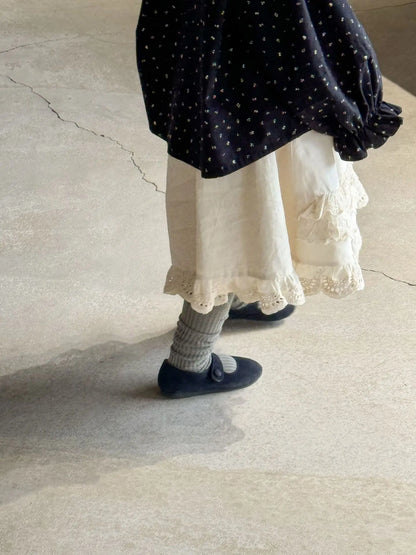 -キッズスカート レースフリルロングスカート ベージュ【mh0007160】 - mamahalo shop - スカート -  べビー服 - 子供服 - 男の子 - 女の子