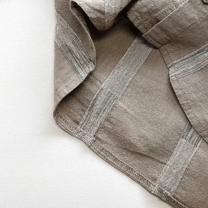 -キッズトップス 長袖シャツ 幾何学 ストライプ 2カラー - mamahalo shop - 長袖シャツ・ブラウス -  べビー服 - 子供服 - 男の子 - 女の子