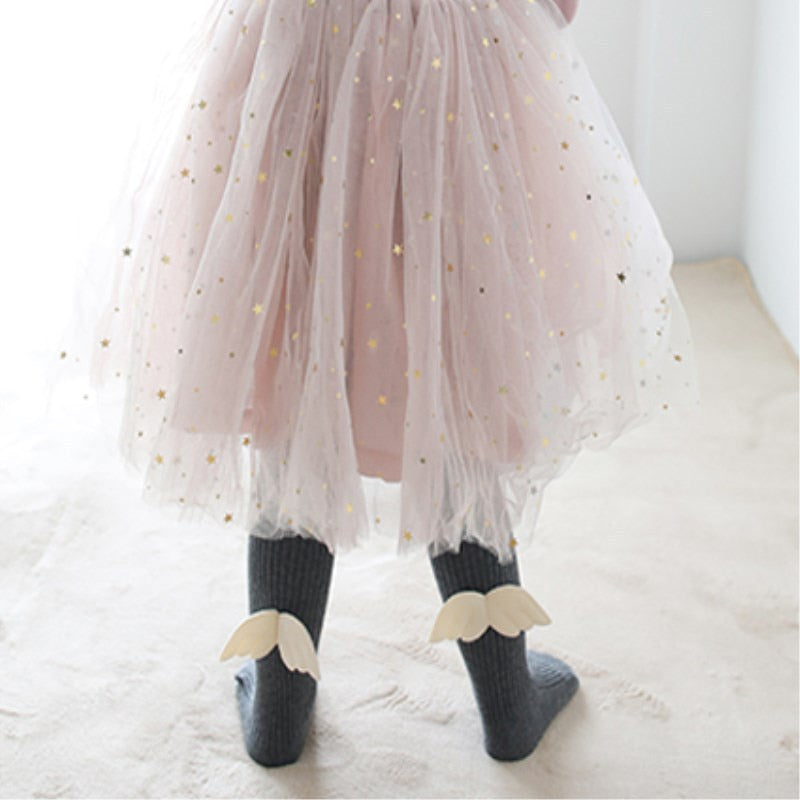-ベビー キッズ 天使の羽 タイツ 靴下 ガールズ - mamahalo shop - ベビー用靴下・タイツ -  べビー服 - 子供服 - 男の子 - 女の子