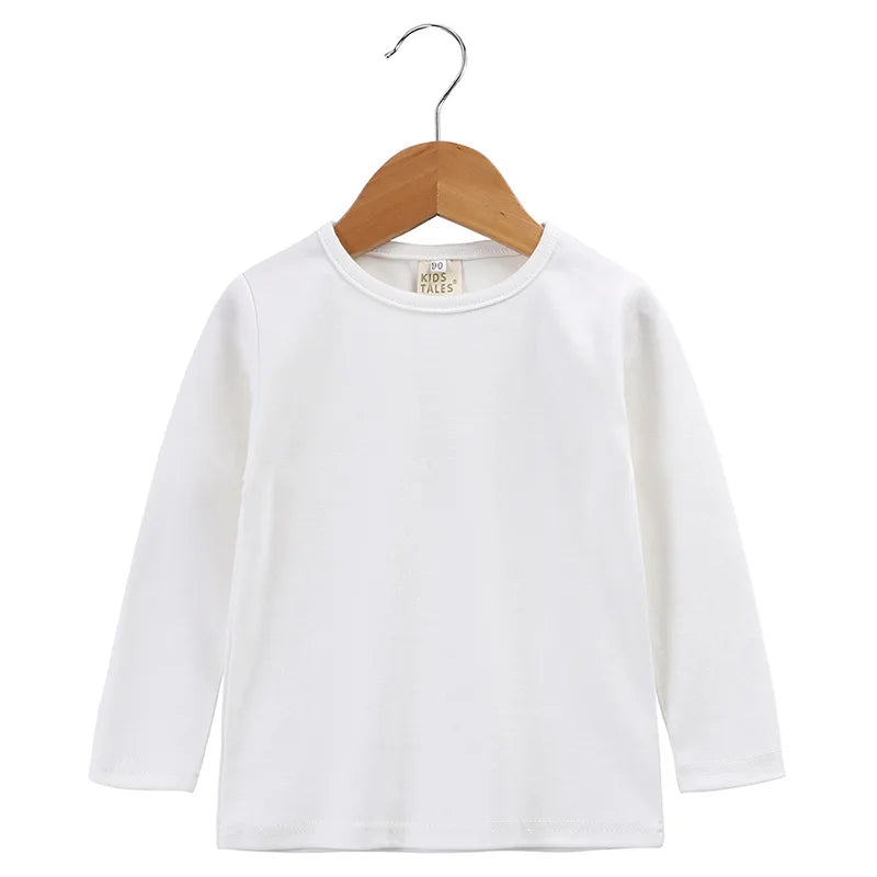 -ベビートップス 長袖Tシャツ 無地シンプルベーシック 3カラー - mamahalo shop - 長袖Tシャツ -  べビー服 - 子供服 - 男の子 - 女の子