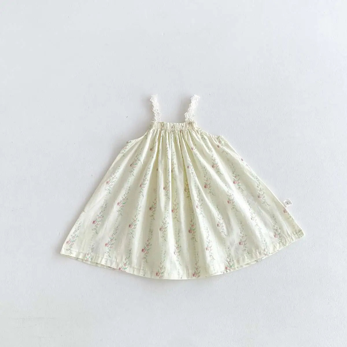 -キッズワンピース キャミソールワンピース フラワープリント/刺繍レース【mh0006223】 - mamahalo shop - ノースリーブワンピース -  べビー服 - 子供服 - 男の子 - 女の子