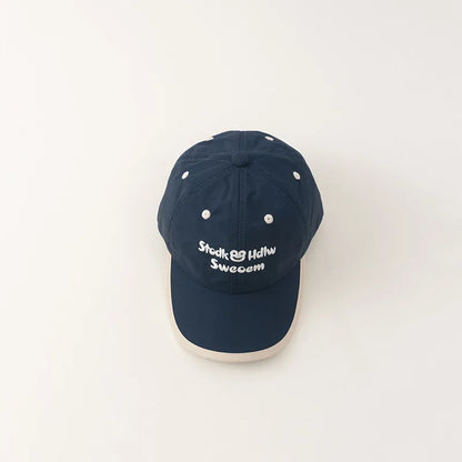 -☺︎ キッズキャップ 刺繍入り カエル ベースボールキャップ 調節可能 速乾 - mamahalo shop - ベビー用帽子 -  べビー服 - 子供服 - 男の子 - 女の子