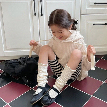 -キッズパンツ ショートレギンス 無地/ボーダー シンプルベーシック【mh0006006】 - mamahalo shop - レギンスパンツ -  べビー服 - 子供服 - 男の子 - 女の子