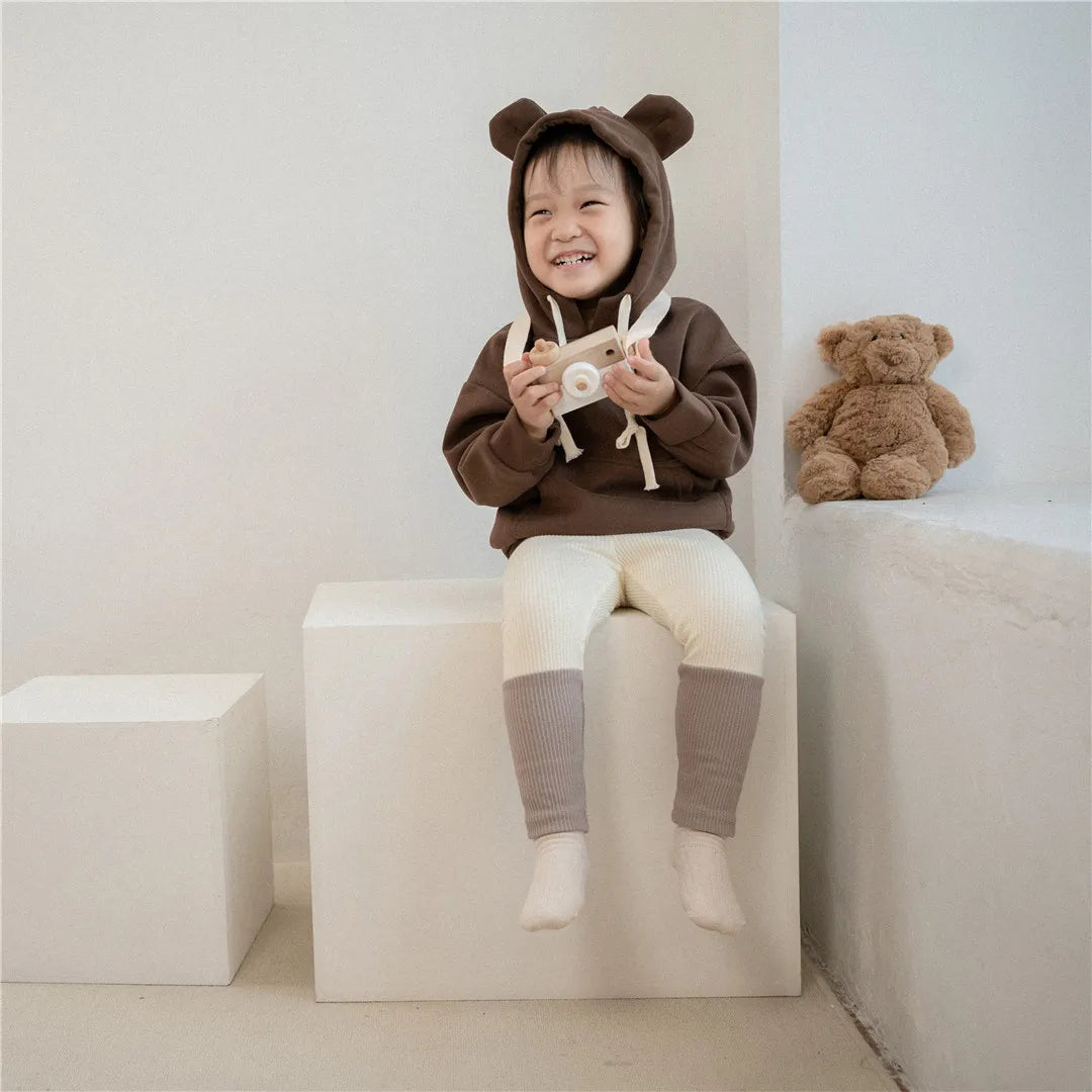 -キッズトップス 耳付きフーディスウェットパーカー 2カラー【mh0007042】 - mamahalo shop - トレーナー・フーディ -  べビー服 - 子供服 - 男の子 - 女の子