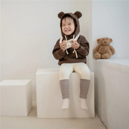 -キッズトップス 耳付きフーディスウェットパーカー 2カラー【mh0007042】 - mamahalo shop - トレーナー・フーディ -  べビー服 - 子供服 - 男の子 - 女の子