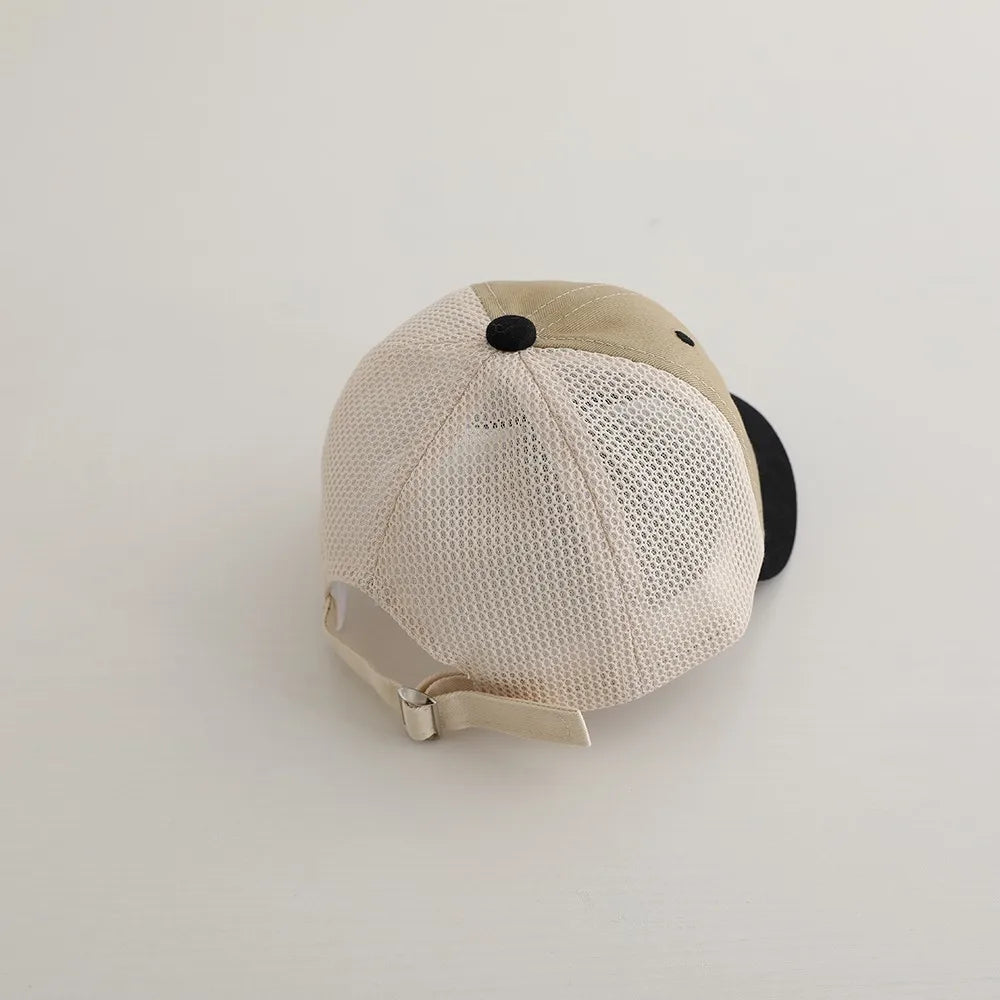 -☺︎ ベビー帽子 メッシュキャップ 野球帽 アルファベット刺繍 サマーハット - mamahalo shop - ベビー用帽子 -  べビー服 - 子供服 - 男の子 - 女の子