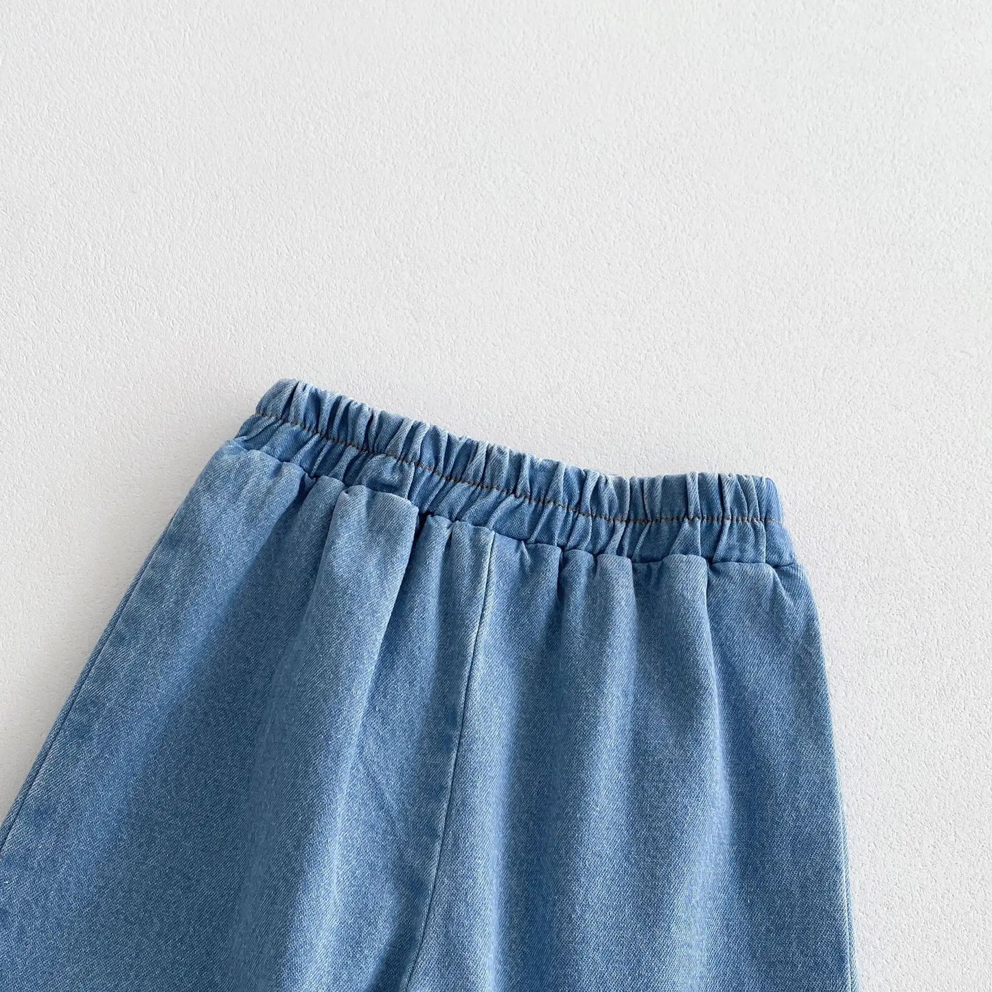 -キッズパンツ シンプルベーシックデニムパンツ ジーンズ 2カラー【mh0006826】 - mamahalo shop - デニムパンツ -  べビー服 - 子供服 - 男の子 - 女の子