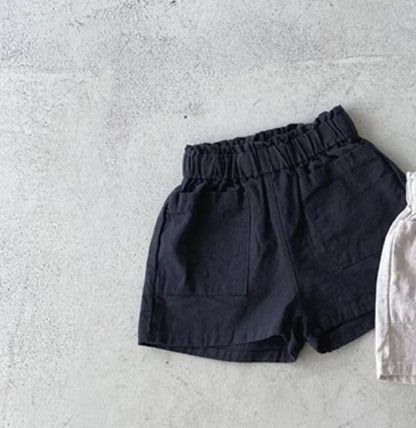 -ベビーパンツ ショートパンツ シンプルベーシック 3カラー - mamahalo shop - ハーフパンツ・ショートパンツ -  べビー服 - 子供服 - 男の子 - 女の子