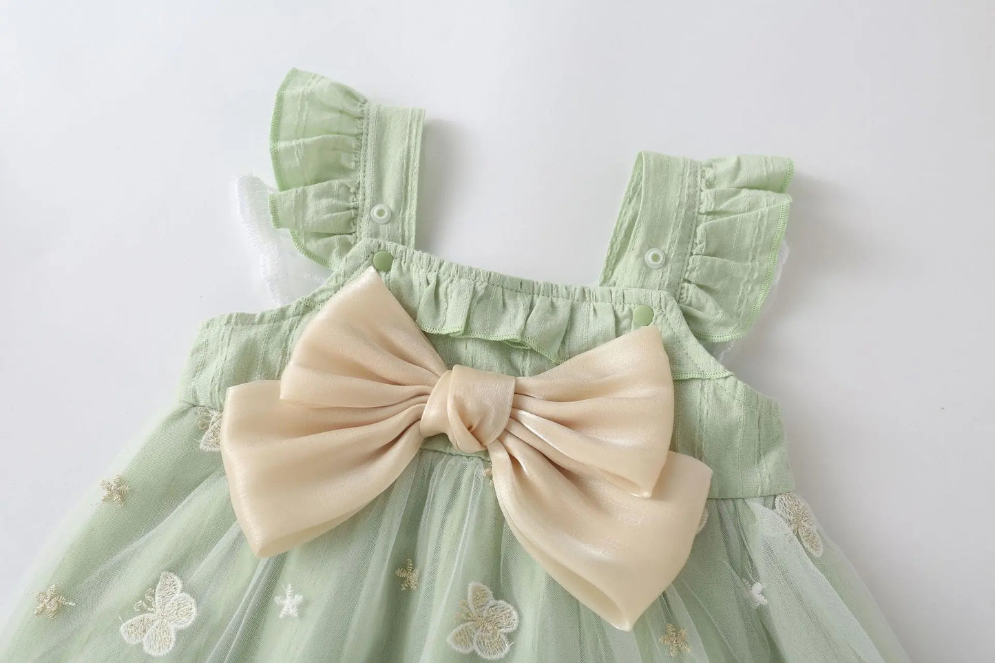 -ベビーワンピース ノースリーブチュールスカートサマードレス バタフライ蝶 帽子セット 4カラー【mh0005277】 - mamahalo shop - ノースリーブワンピース -  べビー服 - 子供服 - 男の子 - 女の子