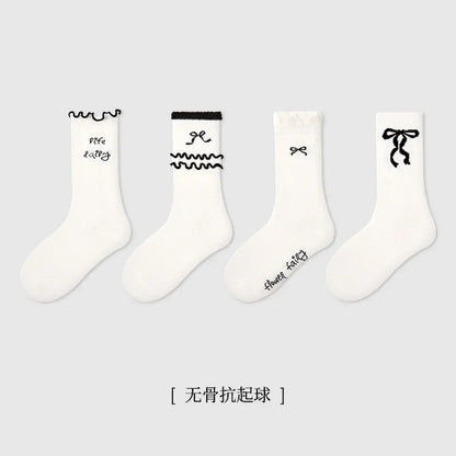 -キッズソックス 靴下4足セット カラフルミドル丈カジュアルソックスセット【mh0007350】 - mamahalo shop - ベビー用靴下・タイツ -  べビー服 - 子供服 - 男の子 - 女の子