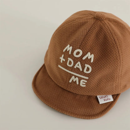 -ベビー帽子 キャップ 野球帽 ソフトブリム レターロゴ刺繍【mh0006371】 - mamahalo shop -  -  べビー服 - 子供服 - 男の子 - 女の子