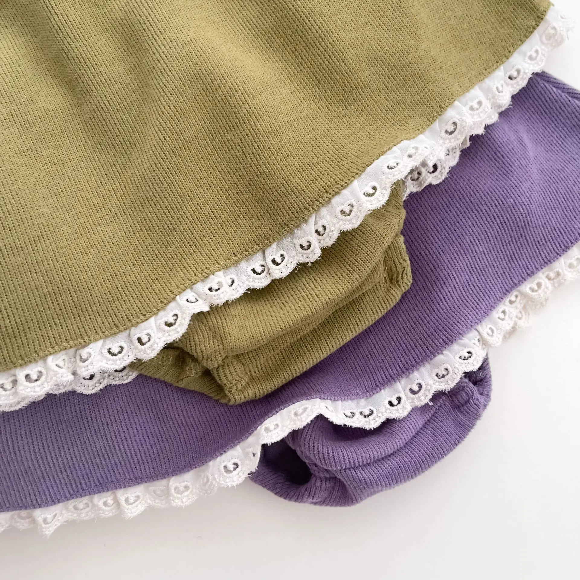 -ベビーセットアップ 2点セット ロータス襟長袖Tシャツブラウス+ブルマパンツインスカート 2カラー【mh0006715】 - mamahalo shop - 長袖セットアップ -  べビー服 - 子供服 - 男の子 - 女の子