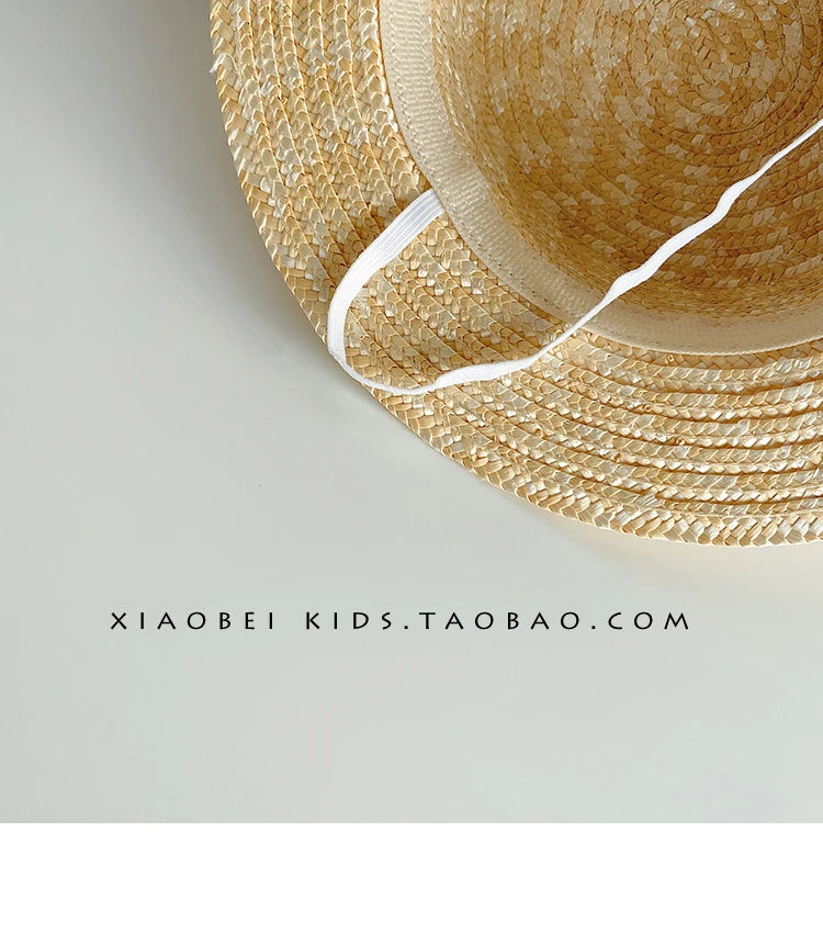 -キッズ帽子 麦わら帽子 カンカン帽 ストローハット【mh0005659】 - mamahalo shop - ベビー用帽子 -  べビー服 - 子供服 - 男の子 - 女の子