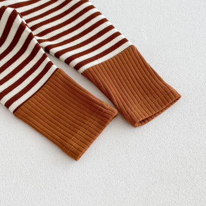 -ベビーパンツ レギンスパンツ ボーダー 切り替え スパッツ 5カラー【mh0006394】 - mamahalo shop - レギンスパンツ -  べビー服 - 子供服 - 男の子 - 女の子